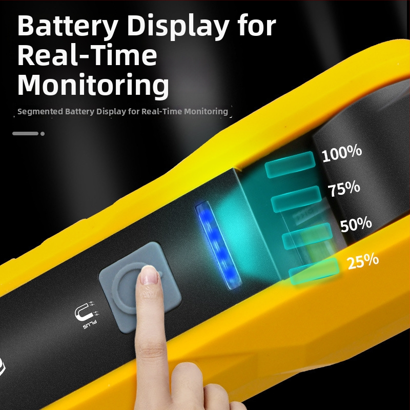 LED darbo šviesa su stipriu magnetu, paslėptas kabliukas, 2000mAh baterija, 3W galia, 360° sukimasis