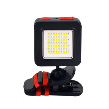 COB LED-es autójavító munkalámpa, csúszásmentes rögzítés, 360° forgás, újratölthető 10000 mAh-s akkumulátor, hatótávolság <50 m, töltő a csomagban