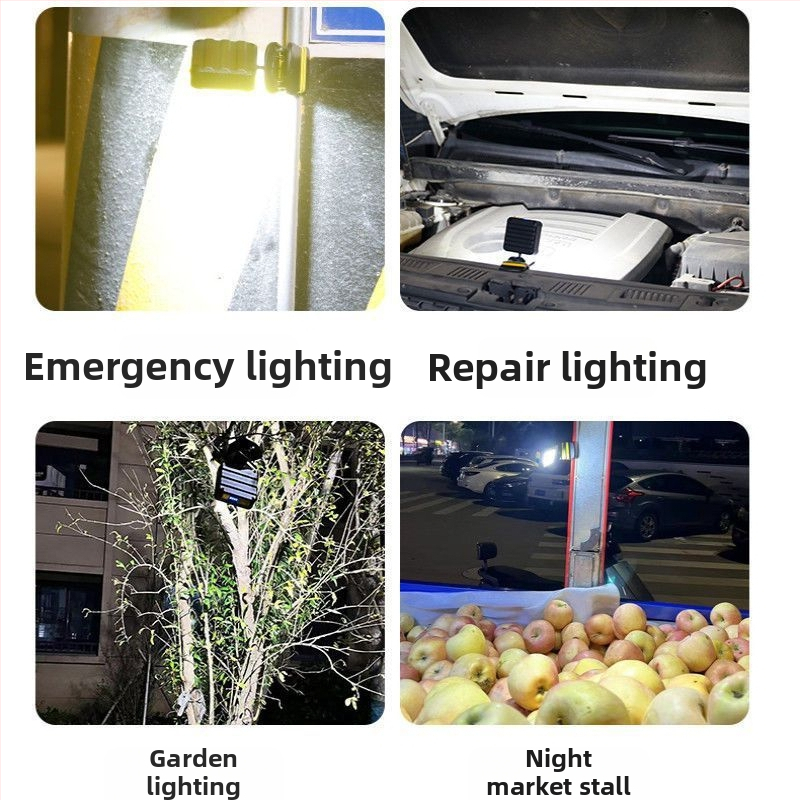 Automobilio remonto darbų šviesa su COB LED, neslidus klipsas, 360° posukis, įkraunama 10000 mAh baterija, diapazonas iki 50 m, įkroviklis įtrauktas