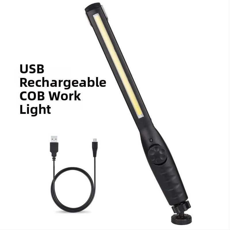 COB svjetlo za popravak automobila s magnetskim kukom, prilagodljiv kut, USB punjenje, LED 10W, 2600mAh
