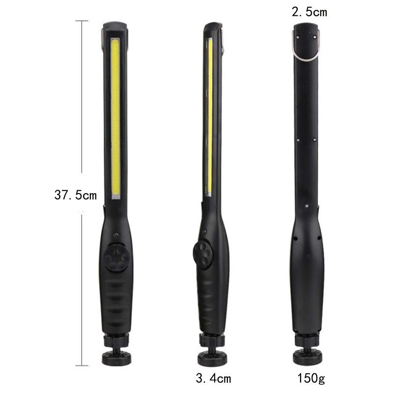COB svjetlo za popravak automobila s magnetskim kukom, prilagodljiv kut, USB punjenje, LED 10W, 2600mAh