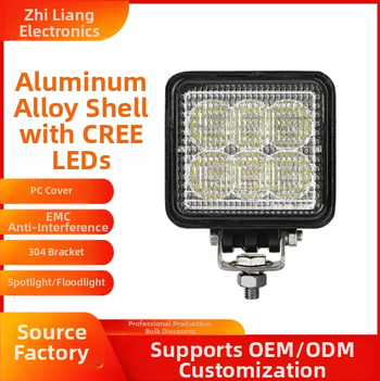 Lumină de lucru LED pătrată pentru stivuitor, 18W, 10-30V, 2520 lm, 6500K, IP67