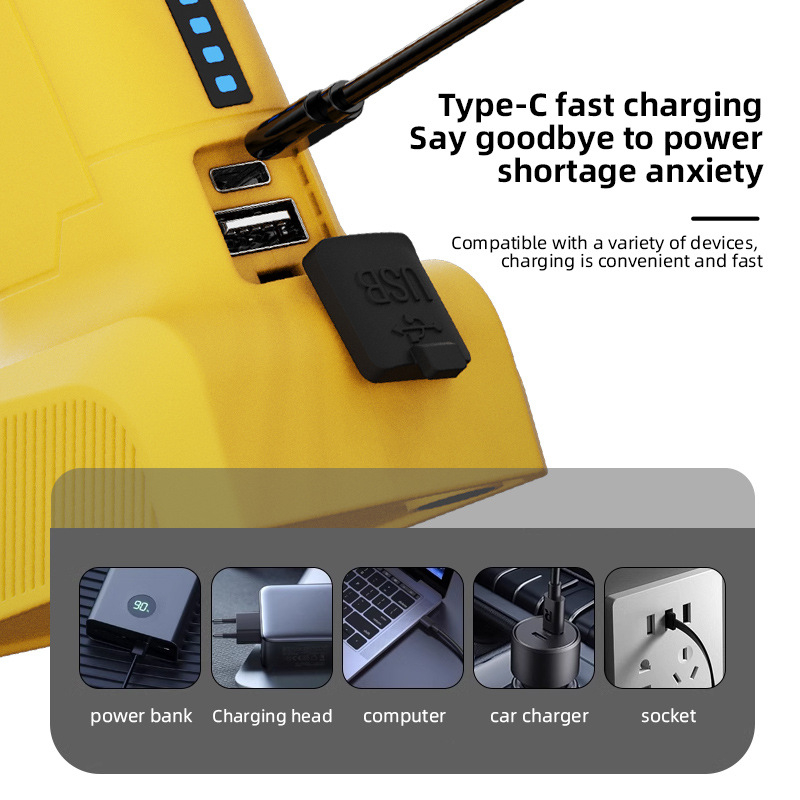 Chintorch AH22 LED работна светлина, ръчна фенерче, 10W, 3,7V, за ремонт на автомобили и аварийно осветление, съвместим с всички модели