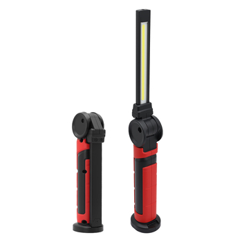 Ръчна сгъваема работна лампа с COB LED, въртяща глава, магнитна основа, регулируема яркост, 3.7V