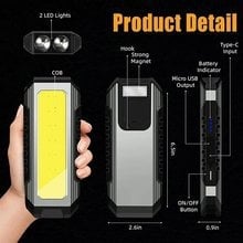 LED radno svjetlo za održavanje automobila, 4000mAh punjiva baterija, 10W, ABS kućište, domet 200–500 m, Power Bank funkcija