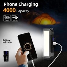 LED radno svjetlo za održavanje automobila, 4000mAh punjiva baterija, 10W, ABS kućište, domet 200–500 m, Power Bank funkcija