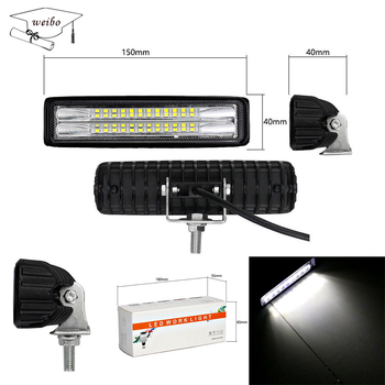 LED работна лампа за офроуд превозни средства, 72W, 24 светодиода, 12-24V, 10800 lm, 6500K