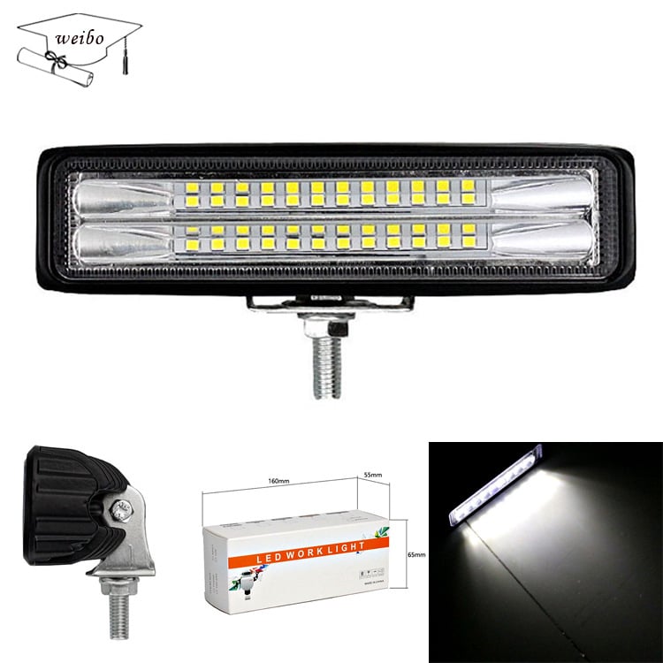 LED работна лампа за офроуд превозни средства, 72W, 24 светодиода, 12-24V, 10800 lm, 6500K