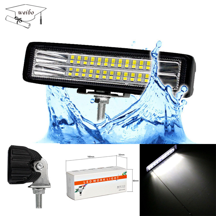 LED работна лампа за офроуд превозни средства, 72W, 24 светодиода, 12-24V, 10800 lm, 6500K