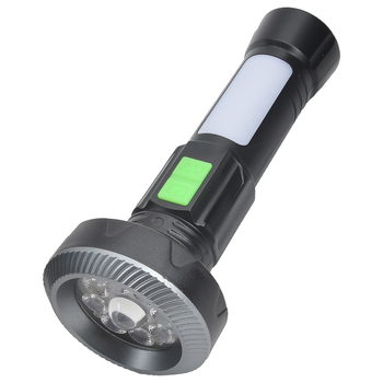 JB-8+1 kézi zseblámpa, 360° fényszóró, 5000 lm max, IP65 vízálló, 3.7V 1200mAh 18650, 10W