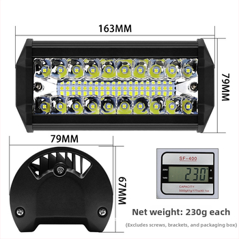 LED pracovné svetlo pre terénne vozidlá, LED zdroj, 120W, 24V, životnosť 30 000 h, 4800 lm
