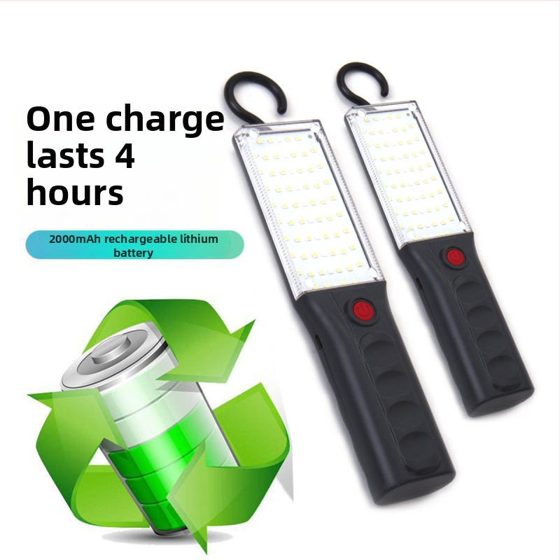LED radna svjetiljka za provjeru automobila s jakim magnetom, punjiva, 5W, 1200mAh, uključeni punjač, višenamjensko nužno osvjetljenje za planinarenje i kampiranje