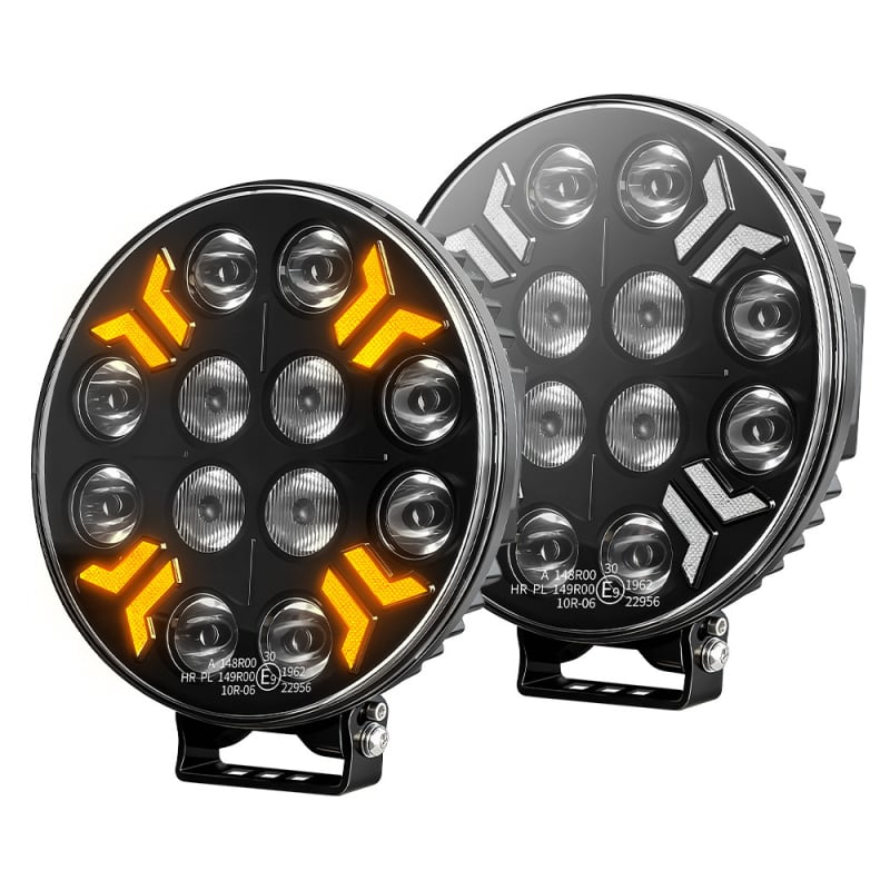 Lumină LED circulară pentru off-road, 160W pe pereche, 9-32V DC, 20000 lm/pereche, 6000K