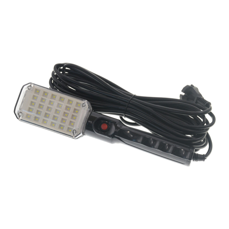 Automobilska inspekcijska svjetiljka s magnetskim kukicama, 220V LED radna svjetiljka, 30 LED, 100–120 lm