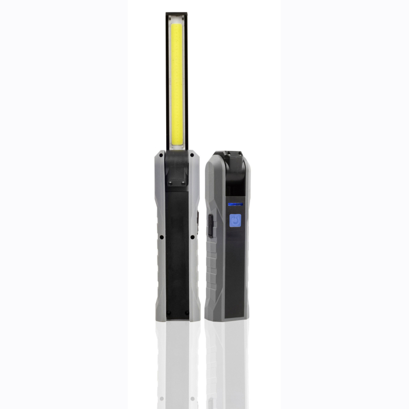 Višenamjenska COB svjetiljka za popravak automobila – sklopiva magnetska LED radna svjetiljka, USB punjenje, ručna energija, baterija 1500–2000mAh, snaga 3W+5W, domet do 50 m