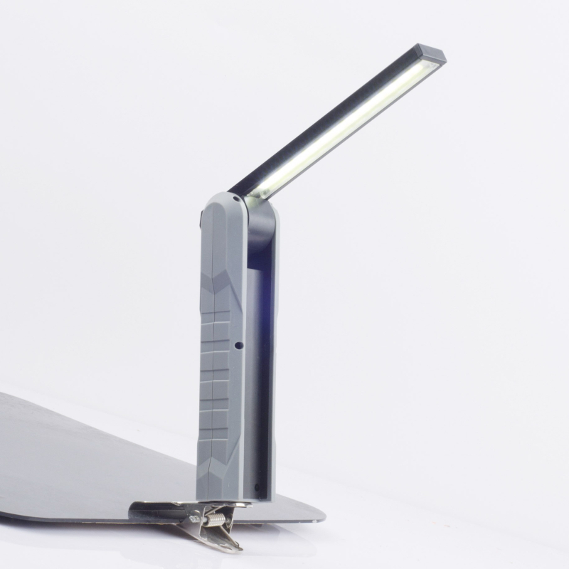 Višenamjenska COB svjetiljka za popravak automobila – sklopiva magnetska LED radna svjetiljka, USB punjenje, ručna energija, baterija 1500–2000mAh, snaga 3W+5W, domet do 50 m