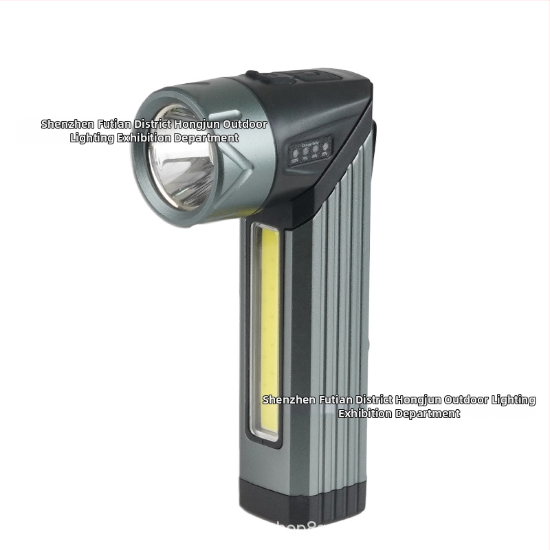 LED svietidlo s USB nabíjaním a magnetom pre údržbu a inšpekciu, 10W, 1000 lm, dosah 100 m, 18650 batéria, IPX64, hliníkové puzdro