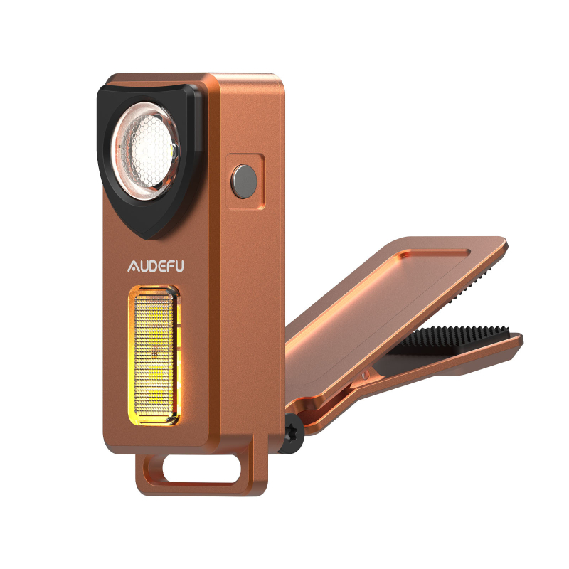 Mini COB LED flashlight s klipsom, aluminijska legura, baterija 500mAh, 5W, domet 100–200 m