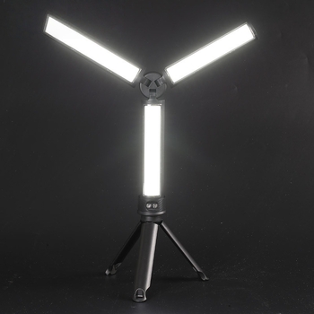 LED lampă de lucru portabilă cu suport, încărcare USB, pliabilă, 10W, baterie încorporată, multifuncțională pentru reparații auto