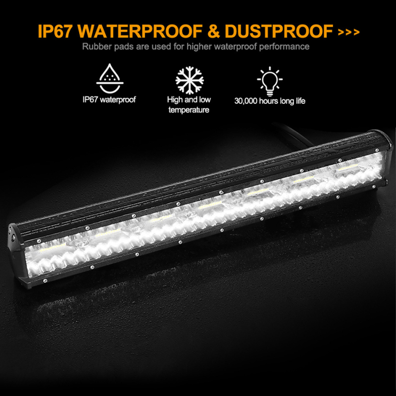 LED radna svjetiljka s tri oka za terenac, 12-24V, aluminij, 6000K, 180W/240W/360W/420W