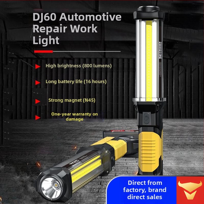 LED radna svjetiljka za auto popravak – snažna magnetska baza, ABS kućište, zaštita od preopterećenja, domet svjetla preko 500 m