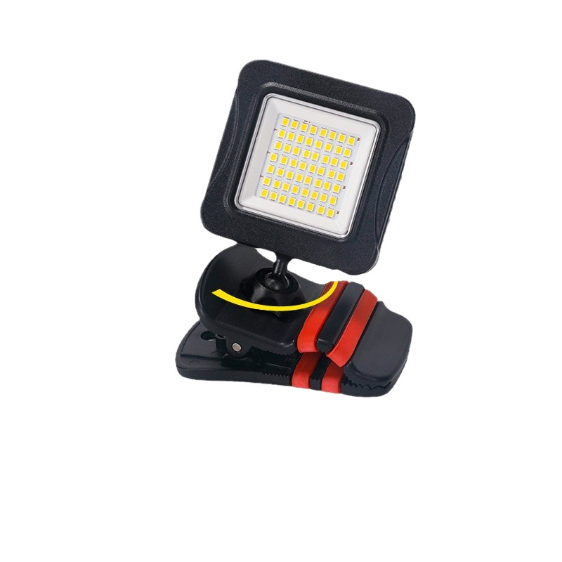Klip LED radna svjetiljka s litijskom baterijom – prijenosna lampa za auto popravke i održavanje alata, 360° snop, podešavanje jačine svjetla