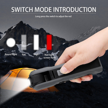 Sklopiva COB/LED radna svjetiljka s USB punjenjem, ugrađena baterija 2000mAh, magnetska lampica za održavanje, 10W (LED 3W + COB 5W), ABS + metal