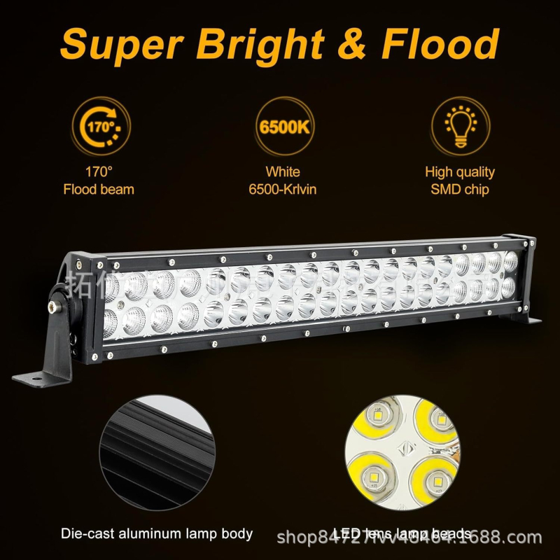Automobilska LED traka svjetla, 120W, 40 LED, off-road, svjetlo za poklop motora i radno svjetlo