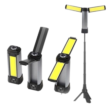 LED teleskopcka radna svjetiljka s magnetom i digitalnim zaslonom, 20W punjiva kamperska lampica