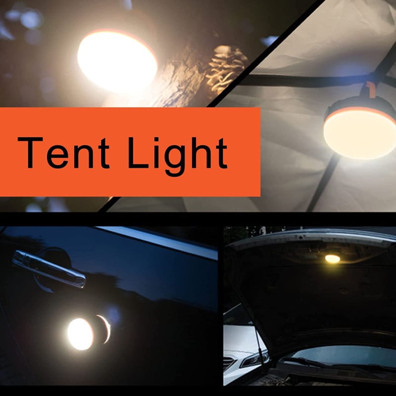 Lampă LED pentru camping, alimentată cu baterie, 3,7V, 3W, întrerupător cu buton