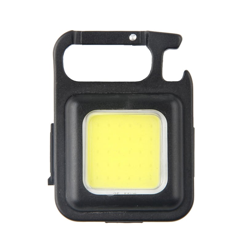 LED COB kamping lampa, punjiva nužna svjetiljka s kopčom za ključeve, prijenosna radna svjetiljka, 5W, 3.7V, prekidač na pritiskanje