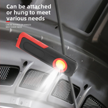 Radna svjetiljka za automobil s COB LED-om, 8W, 500 lm, USB kabel uključen, 180° rotacija