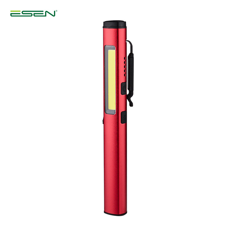 ESEN LED radna svjetiljka u obliku olovke, USB punjenje, tijelo od aluminijske legure, 3W, baterija 800 mA