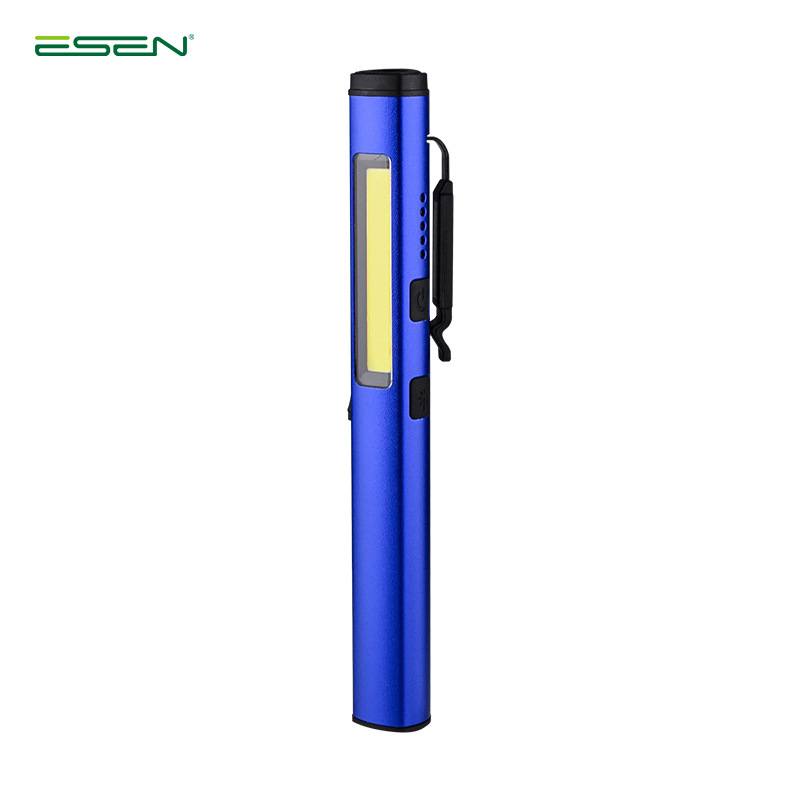 ESEN LED radna svjetiljka u obliku olovke, USB punjenje, tijelo od aluminijske legure, 3W, baterija 800 mA