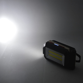 Nova LED višefunkcionalna punjiva radna svjetiljka s magnetom, sklopiva COB svetlost za održavanje i crvena upozoravajuća svjetlost