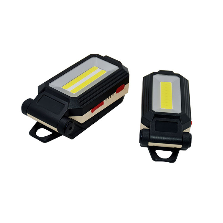 Nova LED višefunkcionalna punjiva radna svjetiljka s magnetom, sklopiva COB svetlost za održavanje i crvena upozoravajuća svjetlost