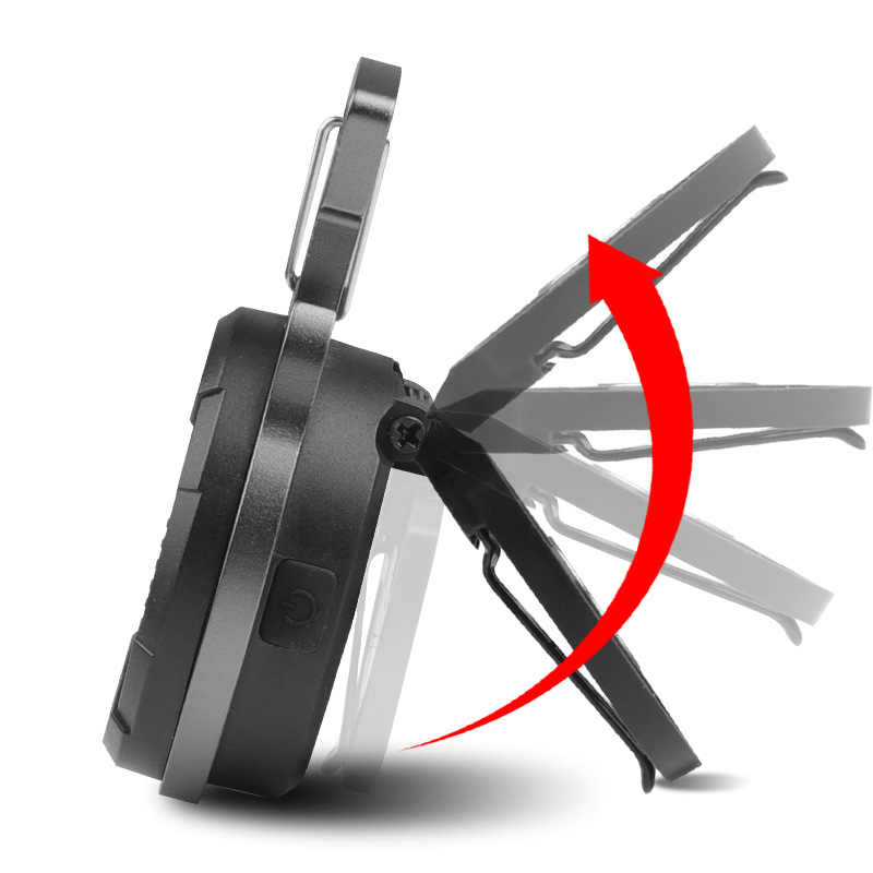 Többfunkciós mini kulcstartó zseblámpa munkavilágítással és autójavító világítással, LED 6W, 650mAh újratölthető, alumíniumötvözet + ABS