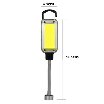 LED ručna radna svjetiljka za popravak automobila s COB LED (30W; 2x18650 Li-ion baterije; punjenje; domet do 50 m)