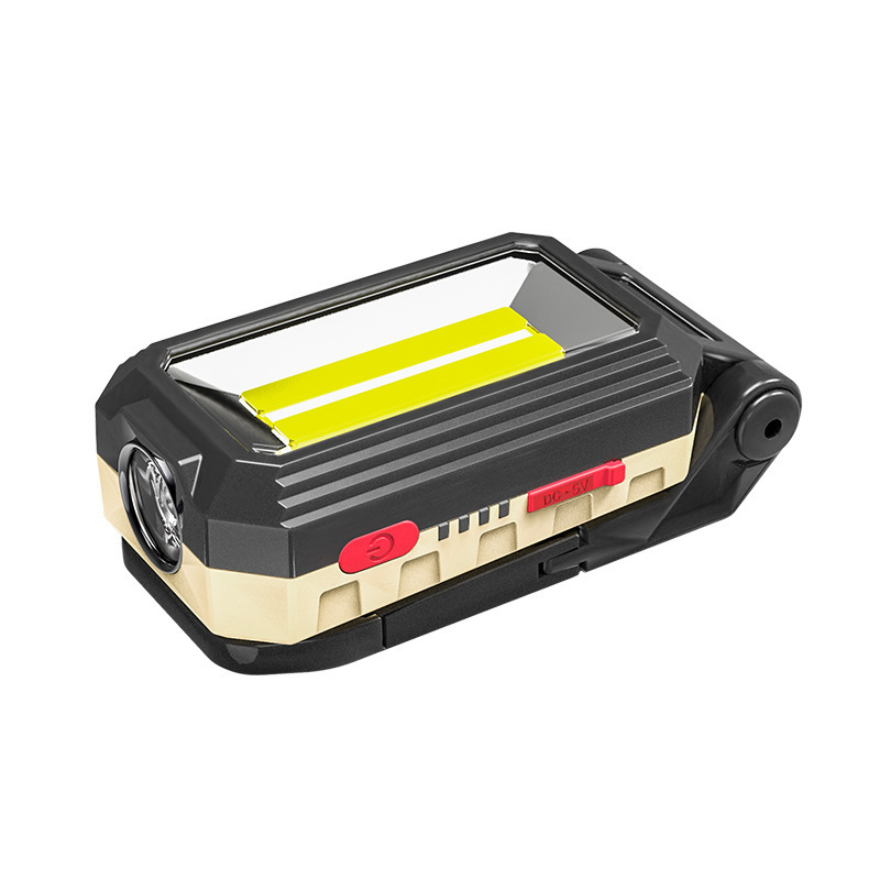 Lanternă LED de mână cu bază magnetică puternică, pentru reparații auto și întreținere industrială; portabilă, multifuncțională, ultra-luminată; rază eficientă 100