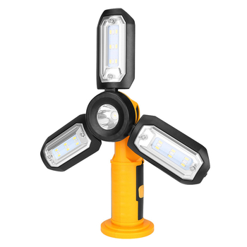 Lampa de lucru LED cu baterie – 10W, 1200mAh, corp ABS, rotație 360°, rază până la 50 m