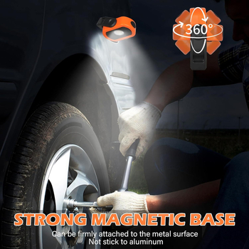 Lampa de lucru LED magnetică portabilă, reîncărcabilă — 7W, 780 lm, IP65, 3.7V, unghi de fascicul 180°