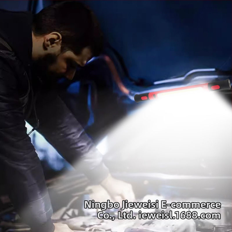 Wolf WS-28 Bezvadu COB darba gaismas ar magnētisku saliekamu āķi, 800 lm, IP55, 5V