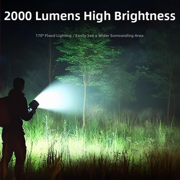 Ārējā LED darba gaisma ar magnētisko statīvu, 50W, 2000 lm, IP44, modelis W06