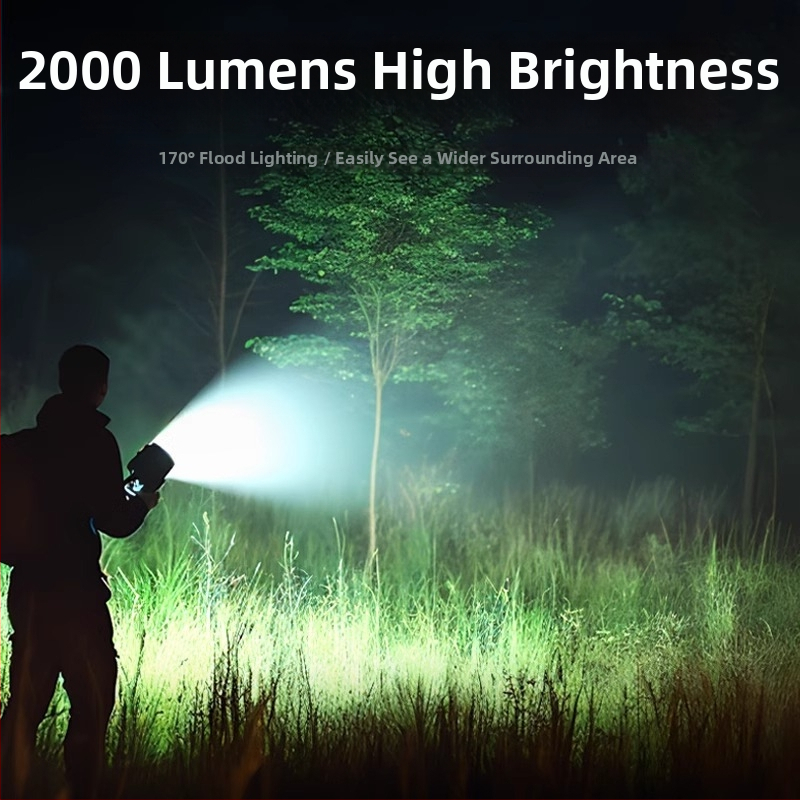 Ārējā LED darba gaisma ar magnētisko statīvu, 50W, 2000 lm, IP44, modelis W06