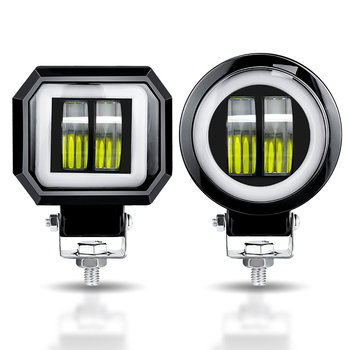 Dvobojna LED magla svjetla za motocikle i automobile, 20W, 9-36V, 4800 lm, 6000K, aluminijsko kućište