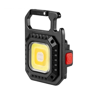 Lanternă cu breloc COB LED, încărcare USB, sursă de lumină COB 10W, lampă de lucru multifuncțională