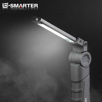 Könnyen hordozható kültéri munkalámpa több fényforrással, újratölthető, LED+COB, 18650-es akkumulátor, hosszú üzemidő, javításokra és ellenőrzésekre