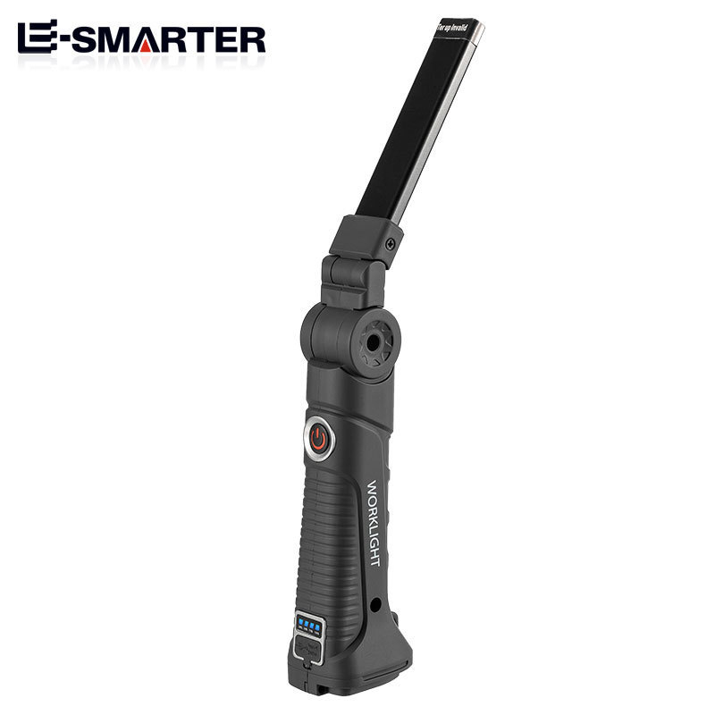 Könnyen hordozható kültéri munkalámpa több fényforrással, újratölthető, LED+COB, 18650-es akkumulátor, hosszú üzemidő, javításokra és ellenőrzésekre