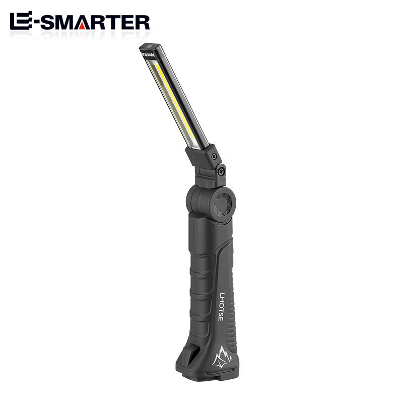 Könnyen hordozható kültéri munkalámpa több fényforrással, újratölthető, LED+COB, 18650-es akkumulátor, hosszú üzemidő, javításokra és ellenőrzésekre