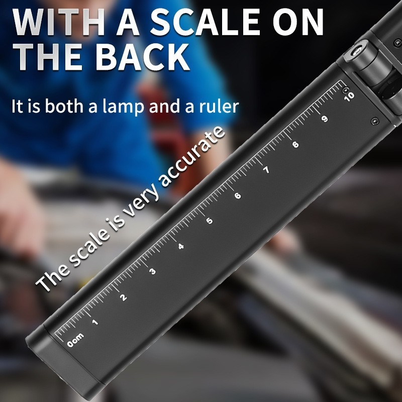 Șurubelniță pliată cu lanternă COB+RGB, încărcare manuală, 10W, 240–350 lm